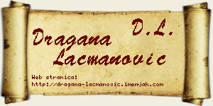 Dragana Lacmanović vizit kartica
